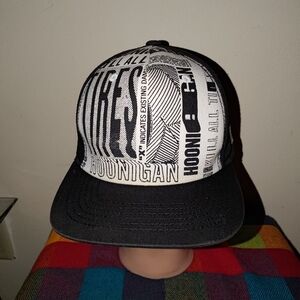 Vtg Hoonigan Tires Graffiti Snapback Hat Cap OS